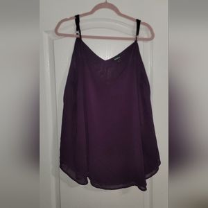 Torrid Purple strap blouse